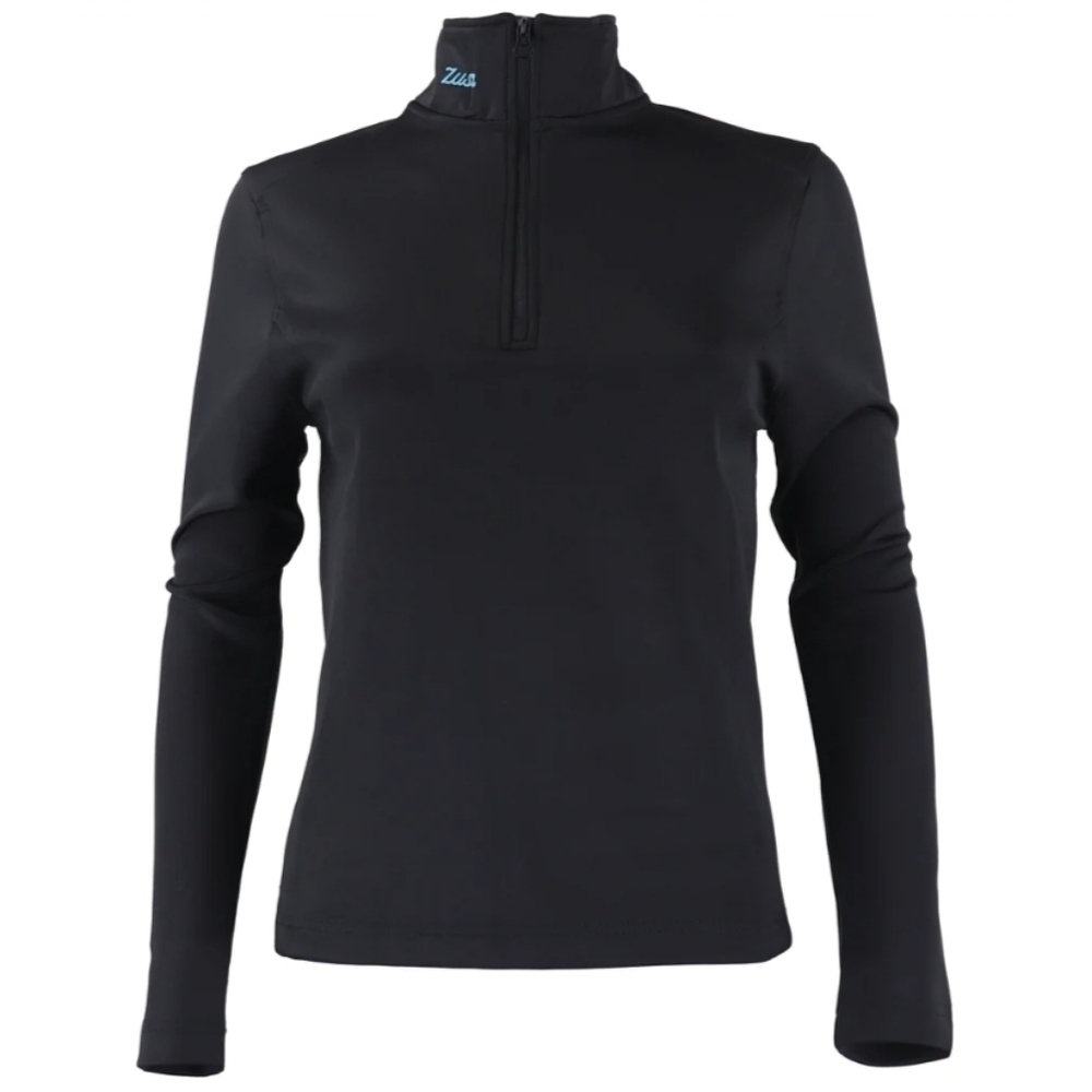 Zusa Black Influencer Quarter Pullover S NWT *flaw zipper